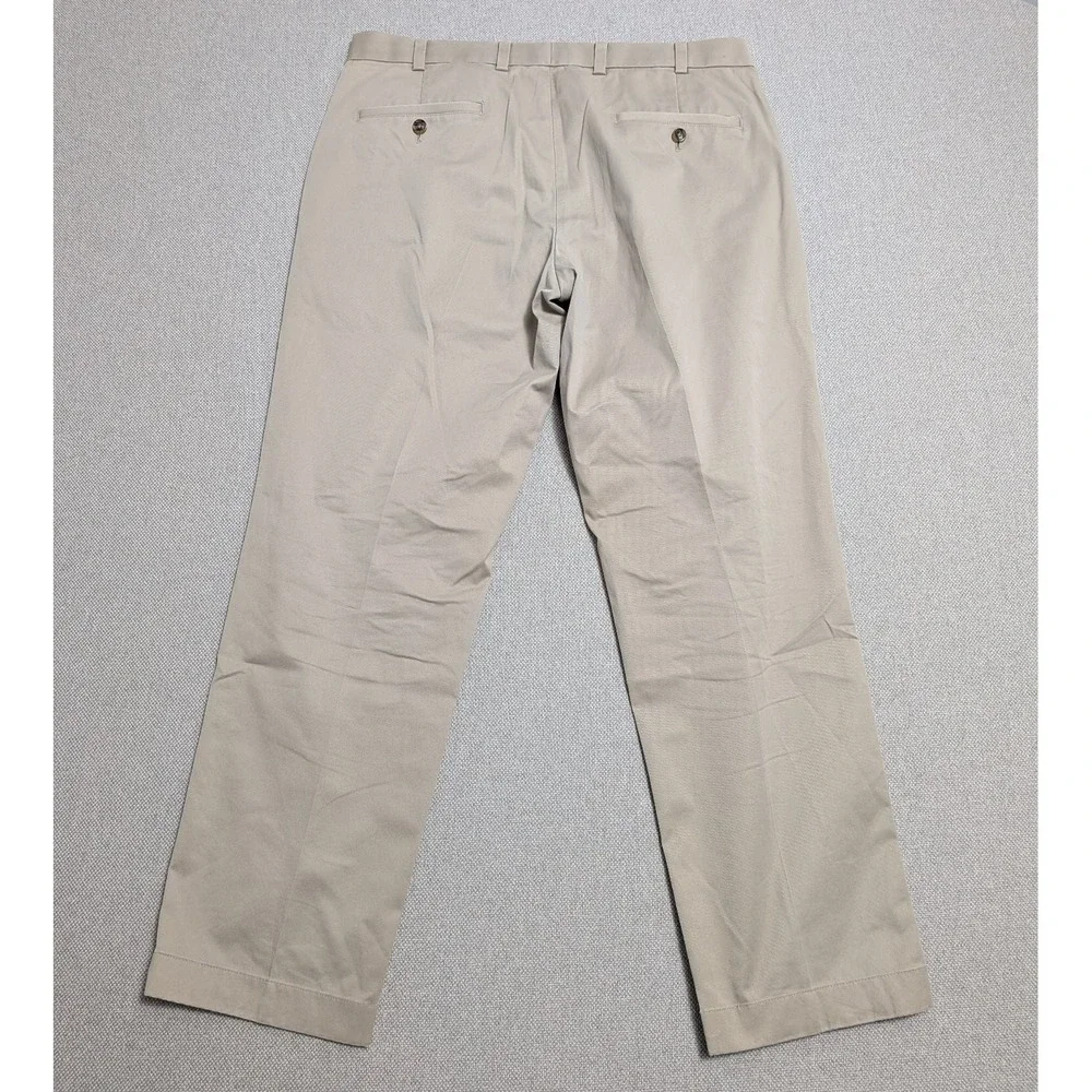 Brooks Brothers Men's 36x30 Khaki Chinos Advantage Clark Stretch Lightweight